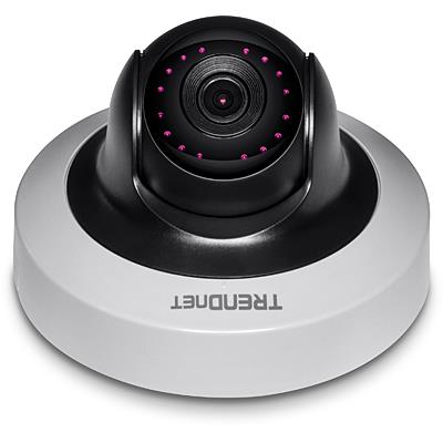 TRENDnet (2MP) IR Mini Network Camera 1080p WDR Pan/Tilt PoE Indoor Day/Night (Silver) V1.0R