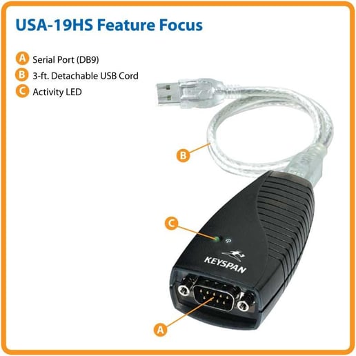 Tripp Lite Keyspan High-Speed USB to Serial Adaptor