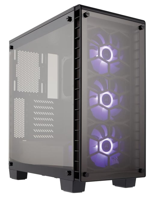 Corsair Crystal 460X RGB Mid Tower Gaming Case - Black 