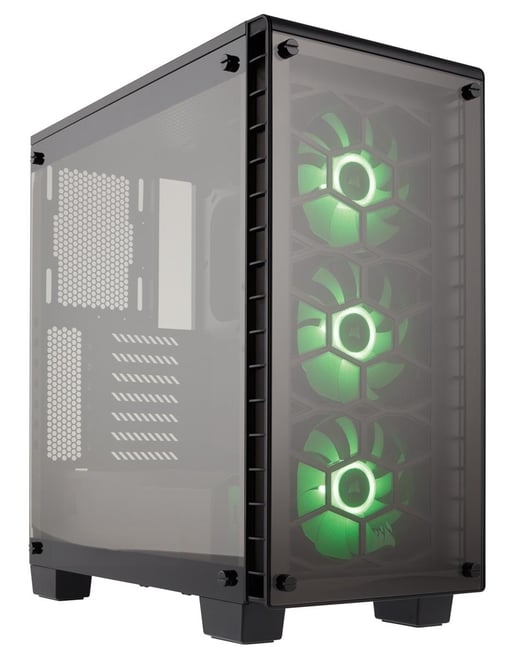Corsair Crystal 460X RGB Mid Tower Gaming Case - Black 