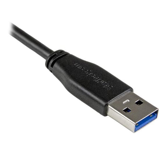 StarTech.com (0.5m) Micro USB Cable - A To Right Angle  M/M Slim (Black)