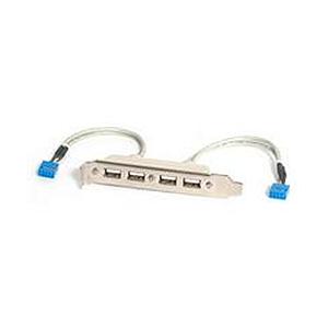 StarTech.com 4 Port USB A Female Slot Plate Adaptor