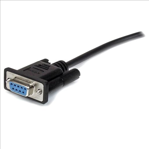 StarTech.com (3m) Straight Through DB9 RS232 Serial Cable - M/F (Black)