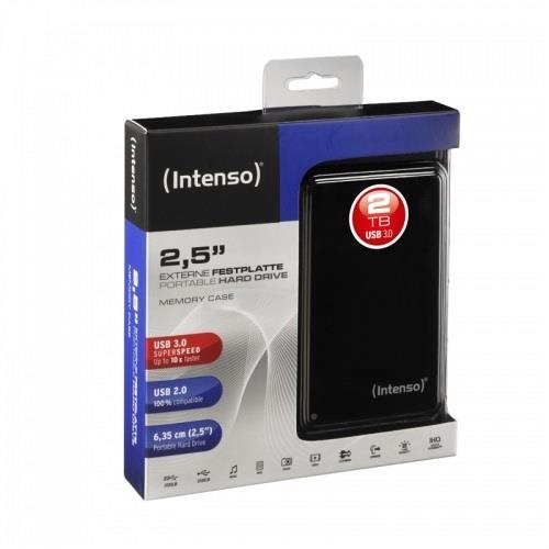 2TB Intenso Memory Case Desktop External Hard Drive - USB 3.2 Gen 1