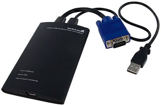 StarTech.com KVM Console to USB 2.0 Portable Laptop Crash Cart Adaptor