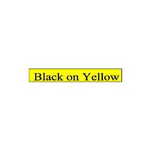 Brother P-touch TC-601 (12mm x 7.5m)  Black On Yellow Gloss Laminated Labelling Tape