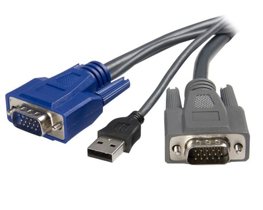 StarTech.com 6 feet Ultra-Thin USB VGA 2-in-1 KVM Cable