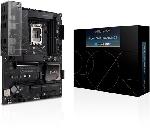 ASUS ProArt B760-CREATOR D4 ATX Motherboard for Intel LGA1700 CPUs