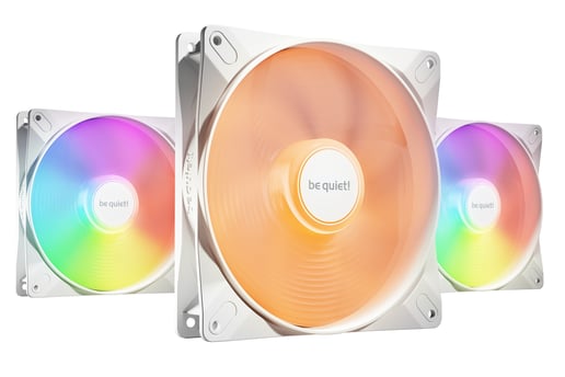 be quiet! Light Wings LX 140mm PWM ARGB Triple Fan Pack in White