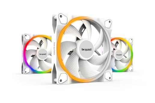 be quiet! Light Wings White 140mm PWM ARGB Triple Fan Pack in White
