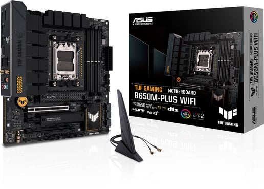 ASUS TUF Gaming B650M-Plus WiFi mATX Motherboard for AMD AM5 CPUs