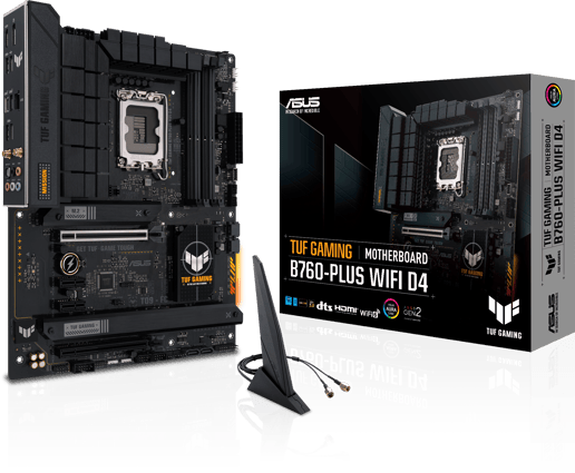ASUS TUF Gaming B760-Plus WiFi D4 ATX Motherboard for Intel LGA1700 CPUs
