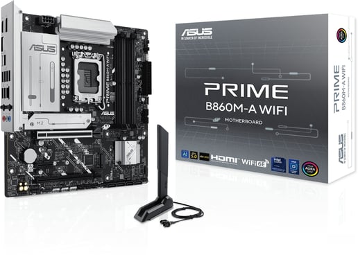 ASUS Prime B860M-A WiFi mATX Motherboard for Intel Socket 1851 CPUs