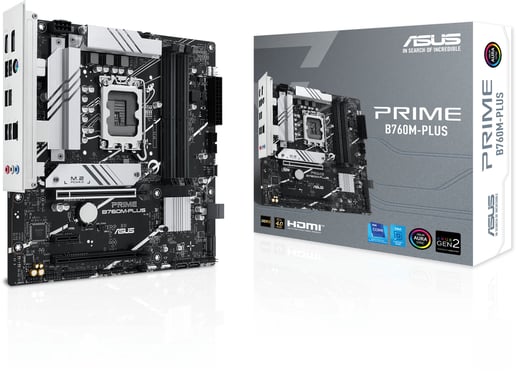 ASUS Prime B760M-PLUS mATX Motherboard for Intel LGA1700 CPUs