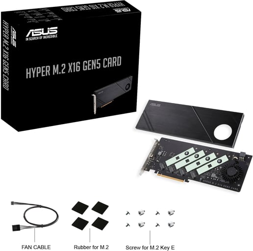 ASUS Hyper M.2 x16 Gen5 Card