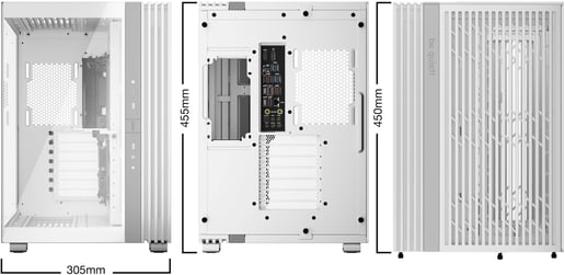 Be Quiet! Light Base 600 DX Mid Tower Gaming Case - White 