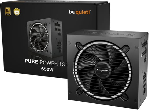 650W Be Quiet! Pure Power 13 M Modular 80 Plus Gold PSU