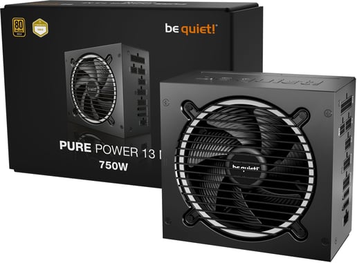 750W Be Quiet! Pure Power 13 M Modular 80 Plus Gold PSU