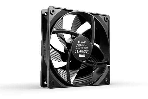 Be Quiet Pure Wings 3 PWM 120mm Chassis Fan in Black