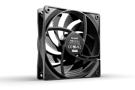 Be Quiet Pure Wings 3 PWM High Speed 120mm Chassis Fan in Black