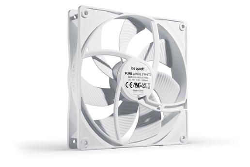 Be Quiet Pure Wings 3 PWM 140mm Chassis Fan in White