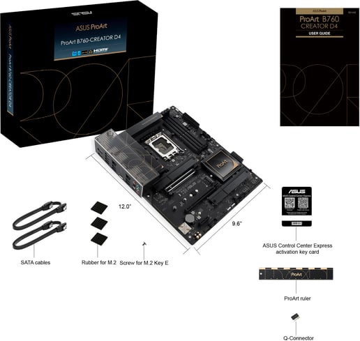 ASUS ProArt B760-CREATOR D4 ATX Motherboard for Intel LGA1700 CPUs