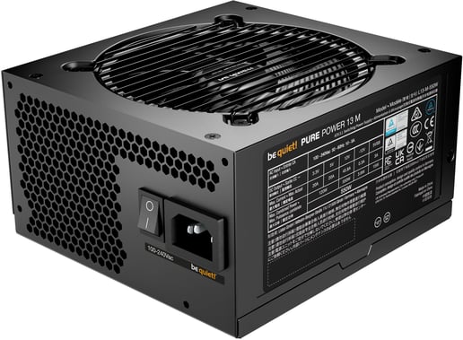 550W Be Quiet! Pure Power 13 M Modular 80 Plus Gold PSU