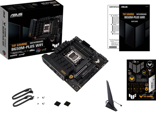 ASUS TUF Gaming B650M-Plus WiFi mATX Motherboard for AMD AM5 CPUs