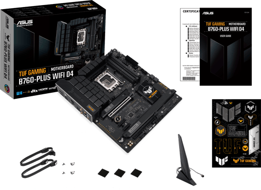 ASUS TUF Gaming B760-Plus WiFi D4 ATX Motherboard for Intel LGA1700 CPUs