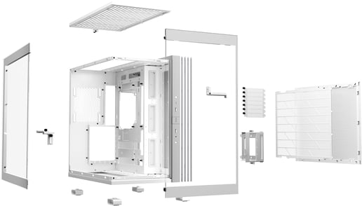 Be Quiet! Light Base 600 DX Mid Tower Gaming Case - White 