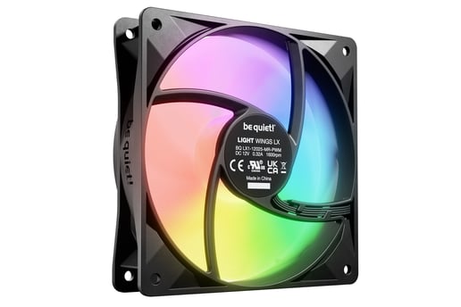 be quiet! Light Wings LX 120mm PWM ARGB Triple Fan Pack in Black