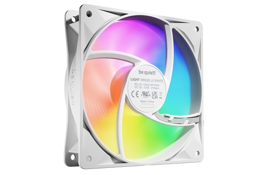 be quiet! Light Wings LX 120mm PWM ARGB High-Speed Triple Fan Pack in White
