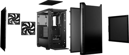Be Quiet! Pure Base 501 Mid Tower Case - Black 