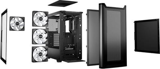 Be Quiet! Pure Base 501 DX Mid Tower Gaming Case - Black 