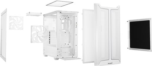 Be Quiet! Pure Base 501 DX Mid Tower Gaming Case - White 