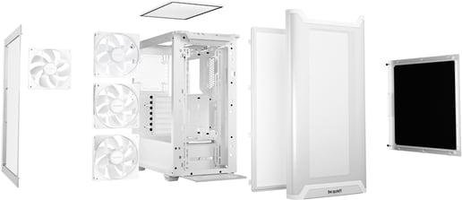 Be Quiet! Pure Base 501 LX Mid Tower Gaming Case - White 