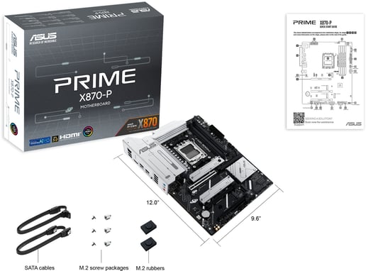 ASUS Prime X870-P ATX Motherboard for AMD AM5 CPUs