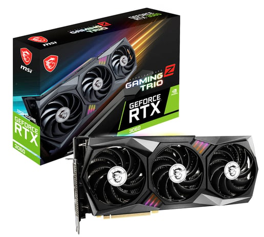 MSI GeForce RTX 3060 GAMING Z TRIO OC 12GB Graphics Card