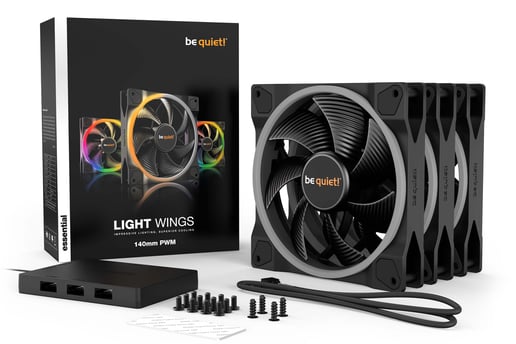 be quiet! Light Wings Triple Pack of 140mm PWM Chassis Fans