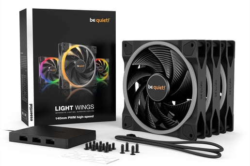be quiet! Light Wings Triple Pack of 140mm PWM High-Speed Chassis Fans