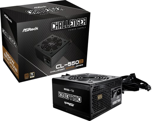 550W ASRock Challenger 550B 80 Plus Bronze PSU