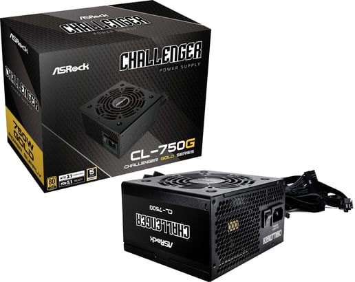 750W ASRock Challenger 750G 80 Plus Gold PSU
