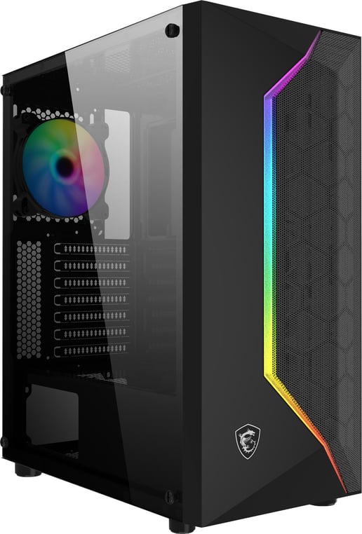 MSI MAG VAMPIRIC 100R Mid Tower Gaming Case - Black 