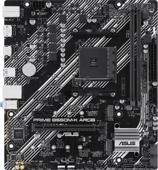 ASUS Prime B550M-K ARGB mATX Motherboard for AMD AM4 CPUs