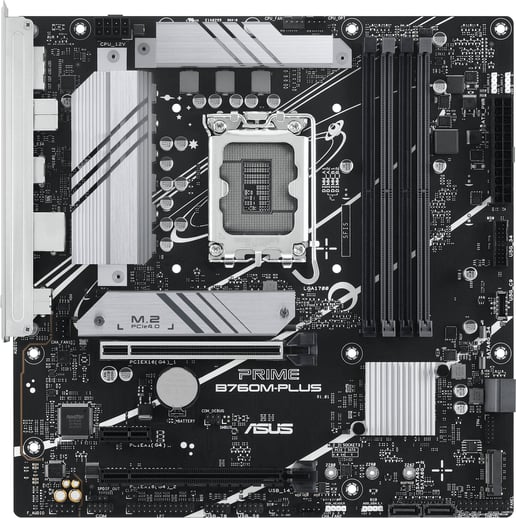 ASUS Prime B760M-PLUS mATX Motherboard for Intel LGA1700 CPUs