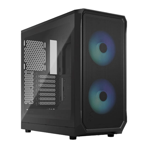 Fractal Focus 2 RGB Mid Tower Gaming Case - Black 