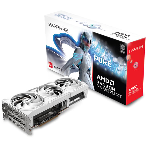 Sapphire Radeon RX 9070 XT PURE OC 16GB GDDR6 Graphics Card