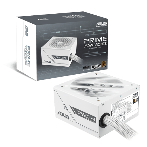 750W ASUS Prime White Edition 80 Plus Bronze PSU