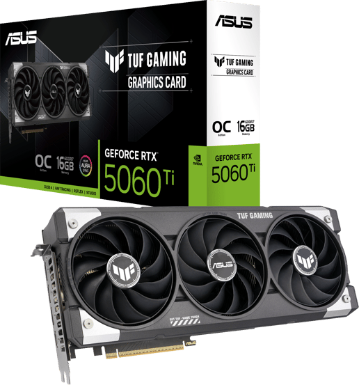 ASUS GeForce RTX 5060 Ti TUF OC 16GB GDDR7 Graphics Card
