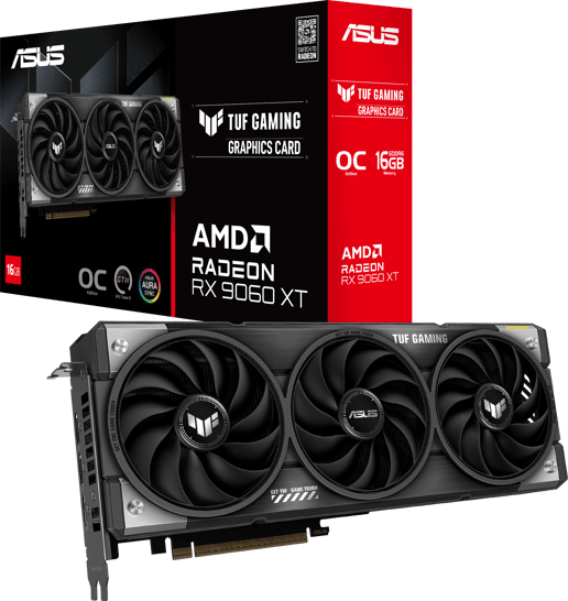 ASUS Radeon RX 9060 XT TUF OC 16GB GDDR6 Graphics Card